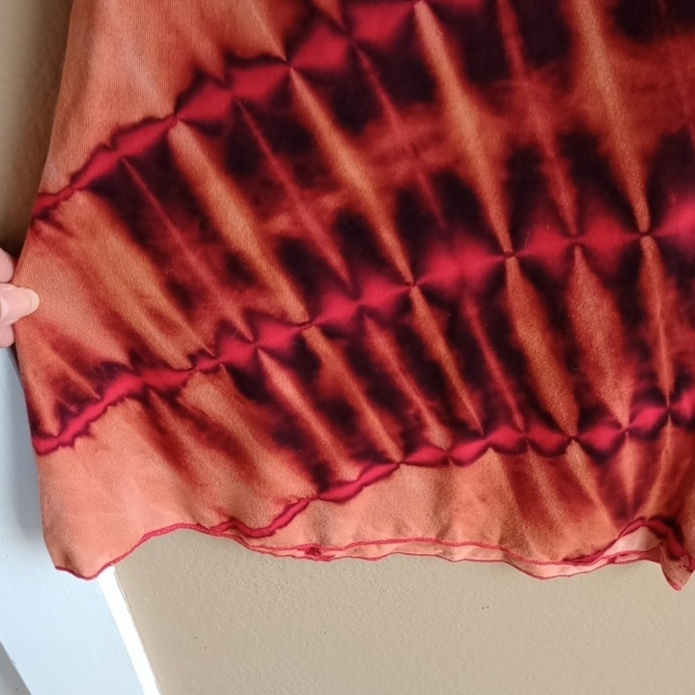 EARTHBOUND Fiery Tie-Dye Pants Wide Leg Flare Size XL - Picture 5 of 9